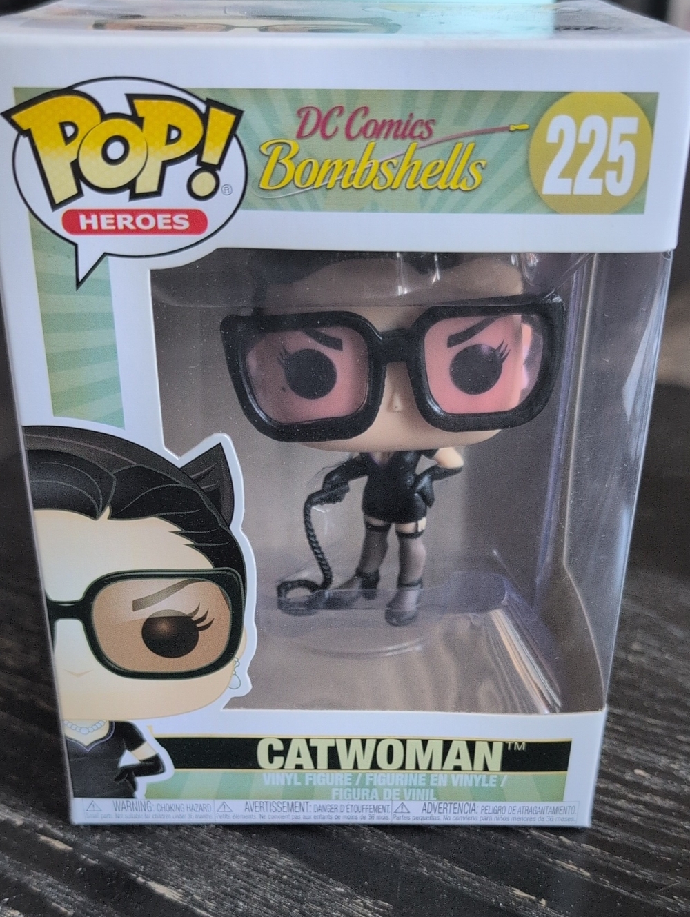 Funko Pop! DC Comics Bombshells Catwoman Vinyl Figure - Black & Pink Accents